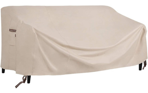 Cobertor Sillon Terraza Tres Cuerpos Premium 205x75x77cm Pvc Color Beige Para Sofás De 3 Cuerpos