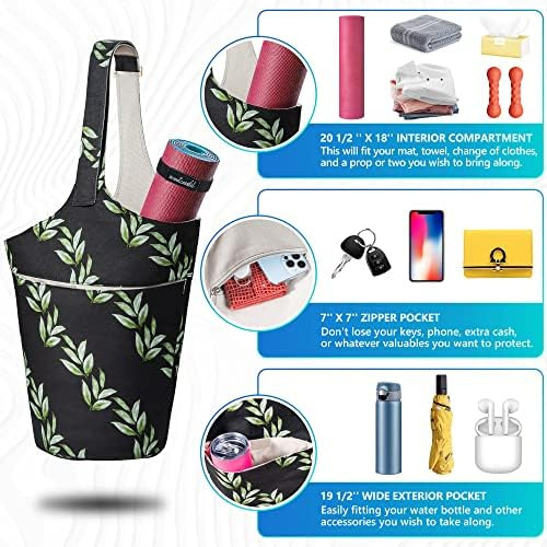 Bolsa Para Esterilla De Yoga Sudorosa - Se Adapta A La Mayor