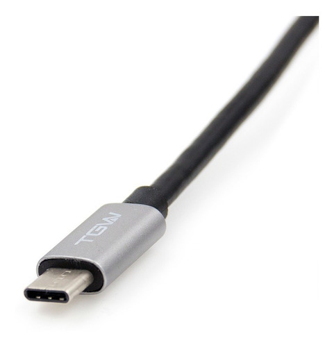 Cable Type-c A Usb Type-c Color Gris