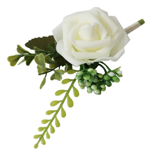 2 Ramilletes Y Flor Ojal, Flor Rosa Para La Decoración De