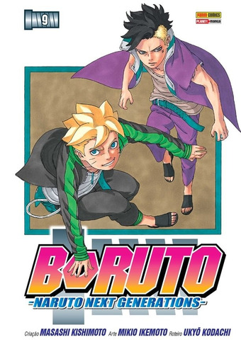 Boruto: Naruto Next Generations Vol. 9, de Kodachi, Ukyo. Editora Panini Brasil LTDA, capa mole em português, 2020