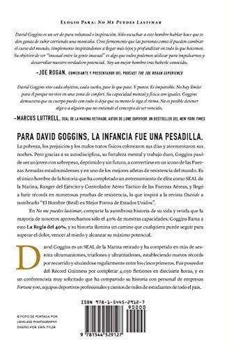 No Me Puedes Lastimar: Domina Tu Mente Y Desafía Las Probabilidades, De Goggins, David. Editorial Lioncrest Publishing, Tapa Blanda En Español, 2022