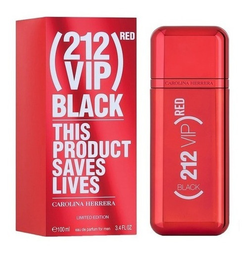 Perfume 212 Vip Black Red De Carolina Herrera Para Caballero