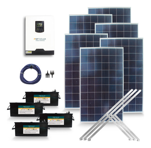 Kit Solar Full 5000w Sistema Completo Onda Pura | Intermedio