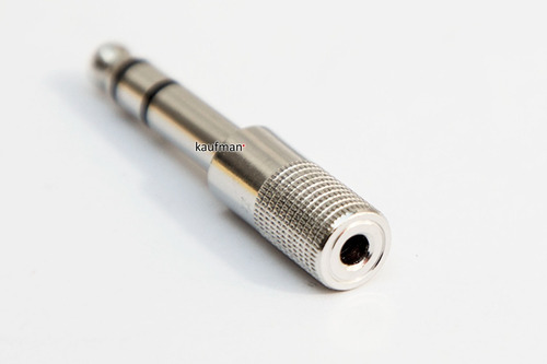 Imagen 2 de 3 de Adaptador Convertidor De Estéreo 6.3mm A Mono 3.5mm