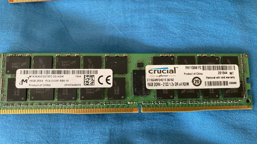 Kit Memoria Hp G10 Dell Servidor 128gb 8x16gb Ct16g4rfd4213