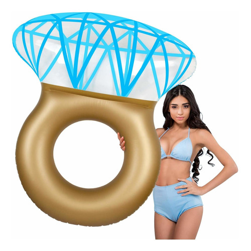 Inflable Para Piscina Chareada    Del Anillo Del Diamant Flb