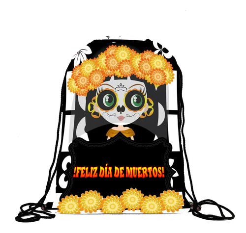 Morralito Dulcero Temática Día De Muertos 30 P