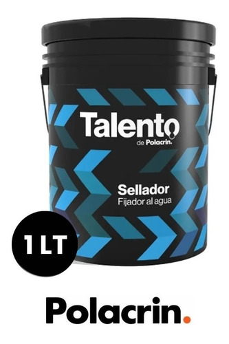 Imagen 1 de 10 de Fijador Sellador Al Agua Polacrin Talento 1 Lt Secado Rapido