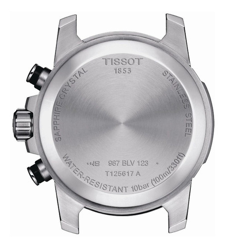 Reloj Tissot Supersport Chrono - Hombre T1256171705103 Color de la malla Azul Color del bisel Negro Color del fondo Negro