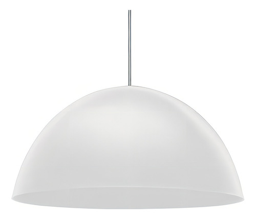 Luminária Pendente Taschibra Design Td 821f Grande Branco Fosco