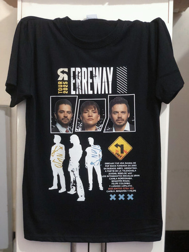 Remera Erreway Rebelde Way Tour