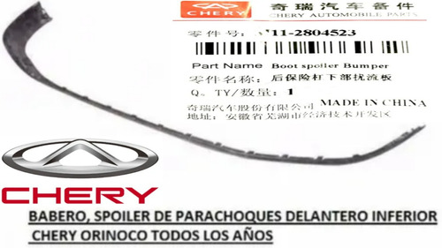 Babero Spoiler Parachoques Delantero Orinoco 1.8 M11-2804523
