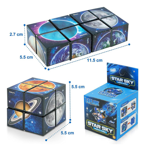Juego De Cubos Yoshimoto Cubo Magico Star Cube 2