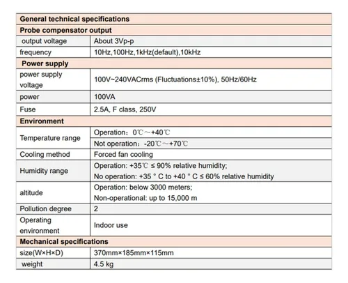Osciloscopio De Ultra Fósforo Pantalla Táctil Uni-t Mso2202