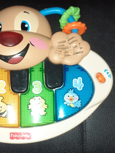 Imagen 3 de 3 de Piano Pianito Perrito Fisher Price Luces Sonido Juguete Niño