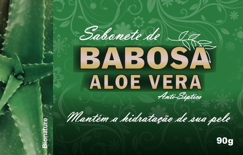 Imagem 1 de 5 de Sabonete De Babosa (aloe Vera) - Kit 6 Unidades