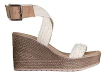 Comprar Alpargatas Casuales Tacón Alto 9 Cm Plataforma Gruesa Mujer 
