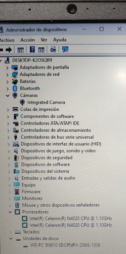 Lenovo V15-igl, Gris, Celeron N 4020, Ssd 256, 4gb Ram. (Usado)