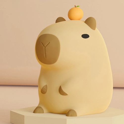 Capybara Night Light + Capibara De Peluche Con Forma De Fres