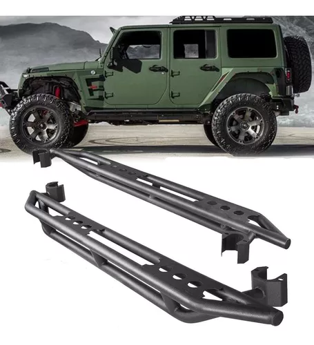 Estribos De Metal Jeep Wrangler Jk 07-18 4ptas Rockslider