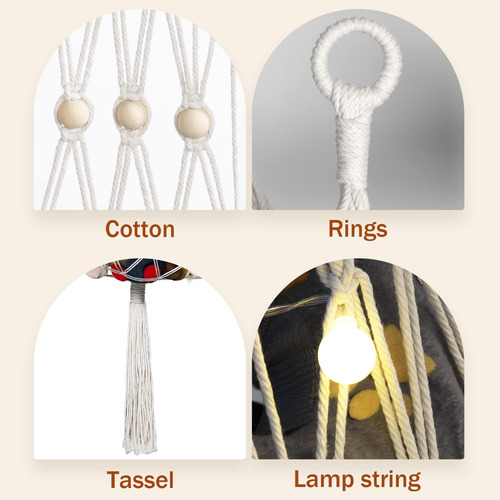 Almacenamiento De Animales De Peluche Con Luz Led Hamaca D
