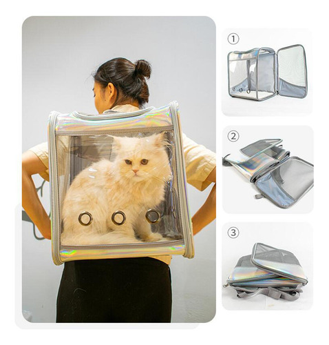 Bolsa Transparente Para Mascotas, Gatos, Perros, Diseño