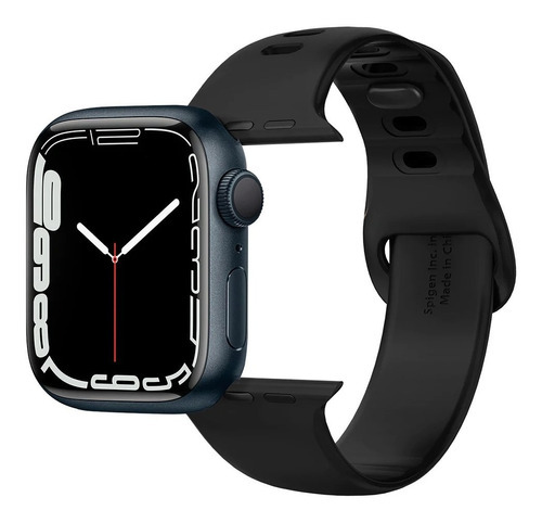 Correa Spigen Silicon Fit Apple Watch  41 /40 /38 Mm Color Negro