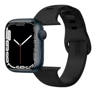 Correa Spigen Silicon Fit Apple Watch 41 /40 /38 Mm Color Negro
