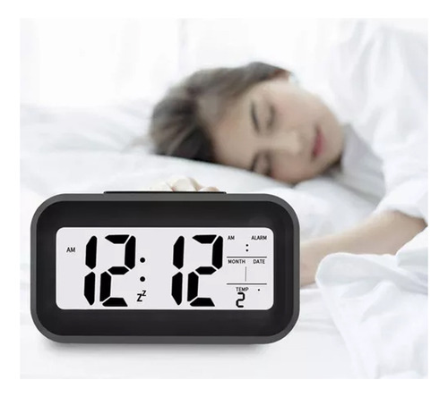 Reloj Despertador Pantalla Led Fecha Temperatura Alarma Colo