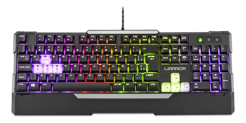 Imagen 4 de 4 de Teclado Gamer Warrior - Wakiza Semi Mecánico - Tc208