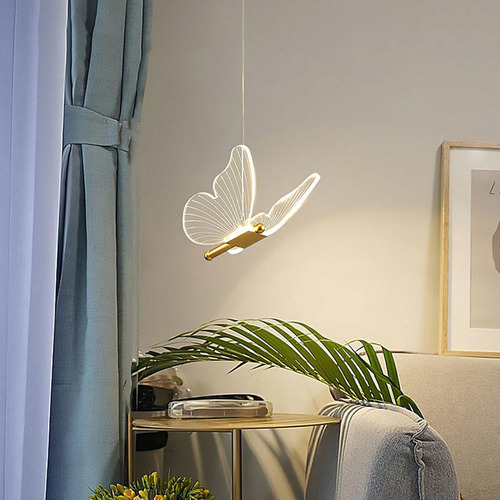 Lámpara Colgante Led De Mariposa, Pc 1 Pc 1 Los 20x18x15cm