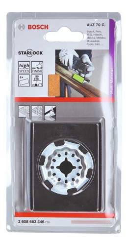 Imagen 3 de 5 de Hoja De Lija Perfiles Redondeados Bosch Auz 70 G Starlock