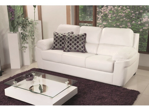 Sofá Moderno De 3 Puestos Tapizado Tela O Ecocuero - Turín -