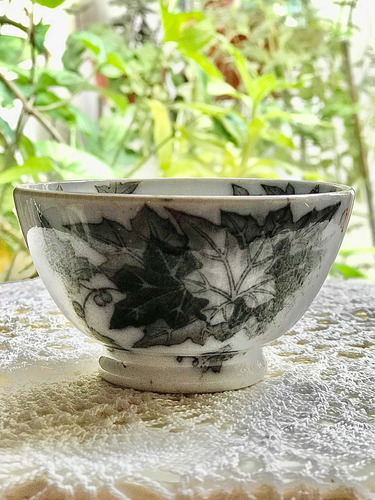 Antiguo Bowl De Loza Francesa Sarreguemines