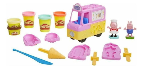 Juego De Helados Play-doh Peppa Pig Con Camión Y Figuras