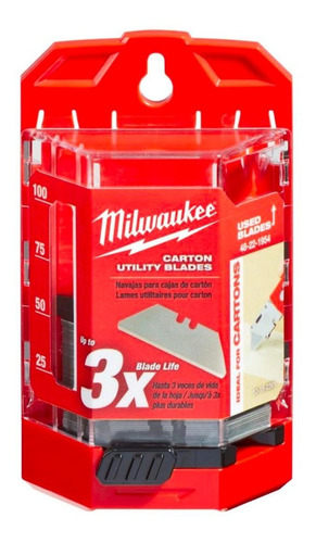 Milwaukee Cuchillas Para Cajas De Cartón 50 Piezas