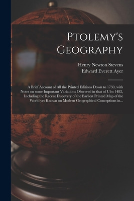 Libro Ptolemy's Geography: A Brief Account Of All The Pri...