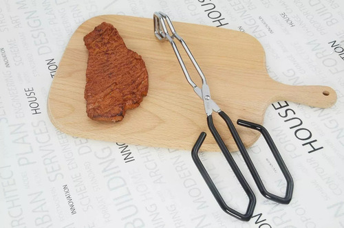 Compatible 2pzs Par Pinzas Barbacoa Acero Inoxidable Largo