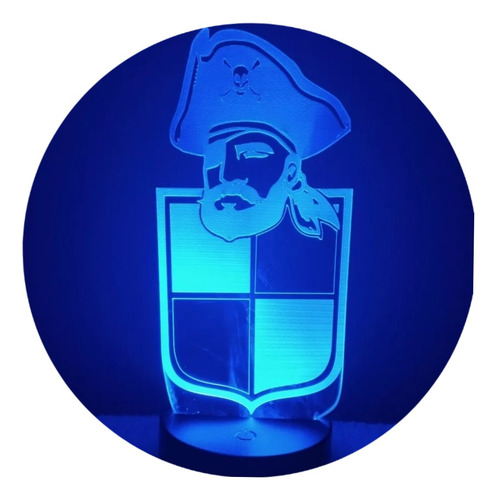 Lámpara Led Ilusión 3d Coquimbo Unido 7 Colores