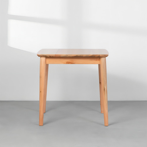 Mesa De Jantar Mia Quadrada Natural - 80x80cm Cor da tampa Marrom Cor dos pés Marrom-claro