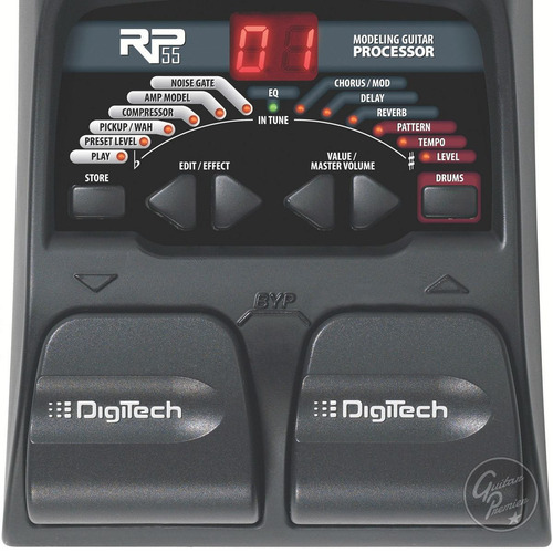 Pedalera Digitech Rp55 Multiefecto P/ Guitarra Gtia Oficial