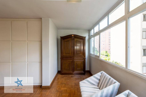 Belíssimo Apartamento 181 M²a.u. - 3 Dorm 1 Suíte 1 Vaga - Rua José Maria Lisboa - Jardim Paulista - Metrô Trianon-masp - Ap5378