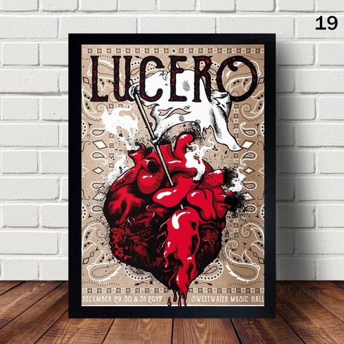 Poster Com Moldura Da Banda Country Lucero