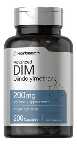 Complejo Dim 200mg 200 Caps Extracto Pimiento Negro Horbaach Sabor Neutro