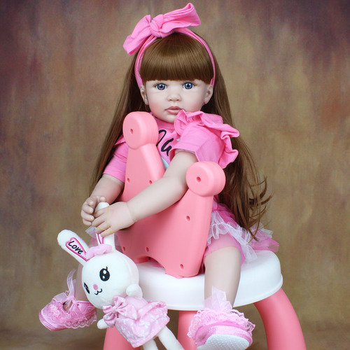 Muñeca Realista De 60 Cm, Accesorios Original Con Certificad