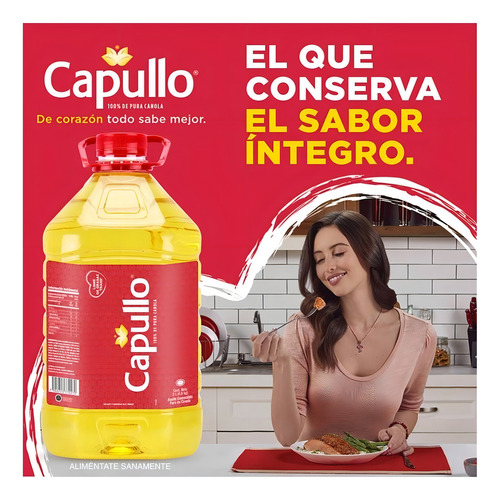 Capullo Aceite 5 Litros 100% De Pura Canola