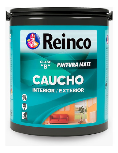 Pintura De Caucho B Reinco Color Negro Negra