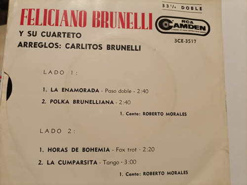 Feliciano Brunelli Y  Su Cuarteto Ep