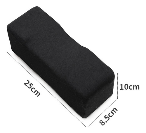 2 Negro Cómodo Reposabrazos Almohada Silla Reposabrazos